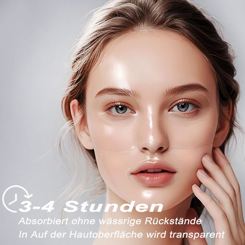 Bukamkom Pack of 8 Collagen Face Mask, Hydrogel Overnight Face