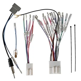 Oattun AODEA Audio Navigation Mounting Kit (2DIN/Vehicle Speed Wiring Coupler 12p/Antenna Conversion Cord 3p/Audio Wire Harness 20p/Flat Terminal Conversion Cable), Compatible with Nissan Vehicles,