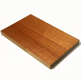 Mahogany | 6mm 1/4th inch, 12”x19” Premium Finished Two Sided with MDF Core, Glowforge Ready | Walnut, Cherry, Maple, Red Oak, White Oak, Alder, Pine, Cedar, Sapele, Mahogany, Hickory, Bamboo