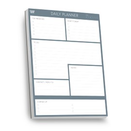 Daily Planner Desk Pad by Clear Mind Concepts® – A5 Size - 100 Undated Tear Off Sheets 120gsm Thick Paper - To Do Checklist Notes for Home Business Office Study Productivity Planning and Organising