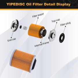 152 Oil Filter 420256188 711256188 for Can-Am Outlander 450 570 2016-2022 650 2009-2020 for Outlander 850 1000 2020-2024 1000R 2015-2024 for Renegade 570 850 2016-2022 1000R 2020-2024