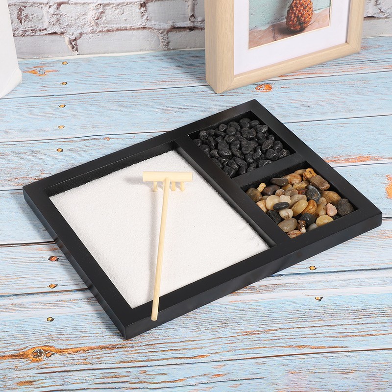 Zen Garden Sand Tray Decoration Desktop Micro Landscape Ornament Craft