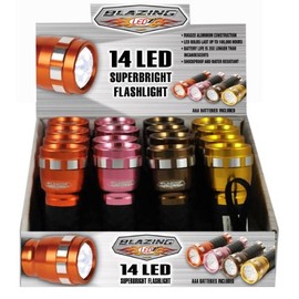 FLASHLIGHT COLORS 14 LED by BLAZING LEDZ MfrPartNo 302502