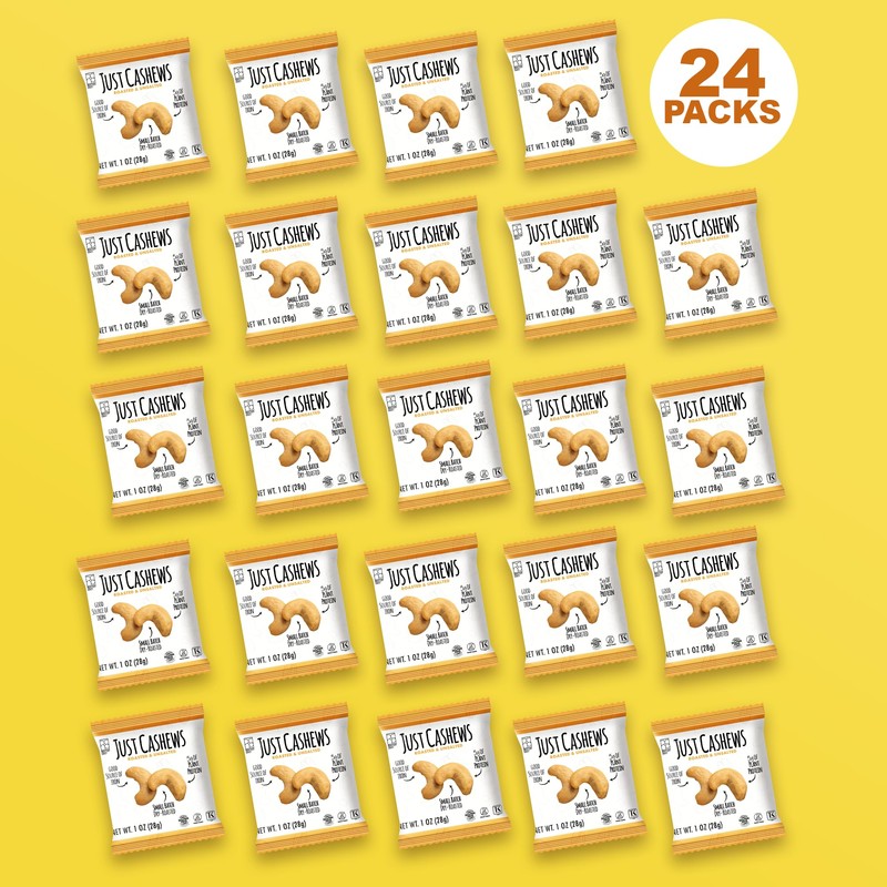 Roastery Coast - Just Cashews Unsalted | Individually wrapped snack