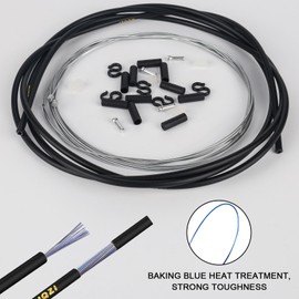 Bicycle Shift Cable Kit, Gear Cable Set, Universal Bicycle Shift Cable, Steel Shift Cable, Bicycle Shift Cable Hose for Mountain Bike, Road Bike