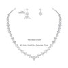 Lovejftty Women's Bridal Jewelry Set for Wedding Brides Bridesmaids, Elegant