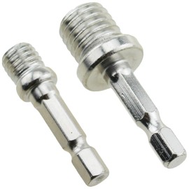 TAODAN 2PCS M10 and M14 Hexagonal Socket Adaptor Impact Drill Socket Adaptor Silver Metal Drill Accessories for Pneumatic Screwdrivers Electric Screwdrivers Air Drills Electric Drills
