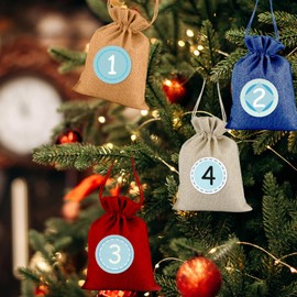 Advent Calendar Stickers Numbers, Advent Calendar Stickers 1-24, Stickers Advent Calendar Numbers, Advent Calendar Numbers, for Advent Calendar Crafts and Filling