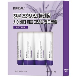 쿤달 시어버터 핸드크림50 4입 화이트머스크 Kundal Shea Butter Hand Cream 50g 4-Pack White Musk