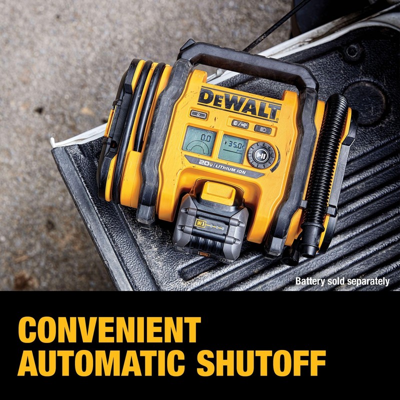 DEWALT Tire Inflator Portable Air Compressor 20V MAX, Car Air