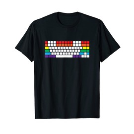 Mechanical Keyboard Rainbow Keys T-Shirt