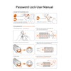 5 Digit Password Lock, Scooter Anti-Theft Combination Lock, 4 Foot