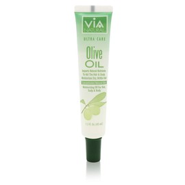 VIA Natural Ultra Care Olive Oil Concentrated Natural Oil 1.5oz - Imparts Natural Nutrients To Aid The Hair & Scalp Moisturizes Dry, Brittle Hair - 6 Pack
