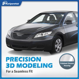 KarSpareHub Anti-Fogging Headlights Assembly W/Bulbs for 2007 2008 2009 Toyota Camry Headlamp Replacement Automotive Driver & Passenger Side