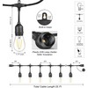 SWEET SHINE LED Patio String Lights, 35ft 18 Lights Solar