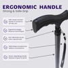 Dr. Aid Tripod & FourPod Walking Canes, Adjustable Non-Slip, Carbon