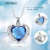 Cremation Jewelry for Ashes Pendant - Crystal Heart Urn Necklace