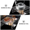 BBQ Grill Grill Warming Rack Stainless Steel Rack Folding Grill