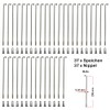 Nirosta 2.34 mm Reinforced Spokes 258 mm Including Brass Spoke