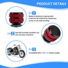 Wsays Seat Bolt Mount Screw Oxidized Black with Red 1/4"-20