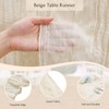 Beige Cheesecloth Table Runners 5 Pack 10Ft Rustic Boho Gauze