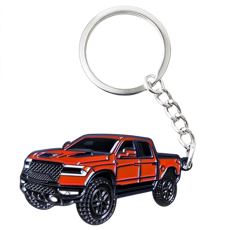RUIHEDAHB 1PC Double-sided Car Keychain for Dodge RAM Key Chain