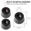 12pcs 21x12mm Bumpers Pads Rubber Feet-Black Color