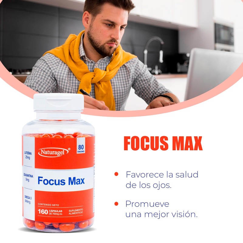 FOCUS MAX | Luteína con Zeaxantina y Omega 3 |