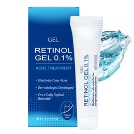 Retinol Gel, Retinol Acne Treatment Gel & Skin Soothing Cream, Repair Acne & Anti Aging Face Moisturizer, Pore Treatment, Improve Blemishes, for Combination and Oily Skin,20g