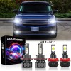 CHUSYYRAY For Ford Flex 2009-2019 White LED Headlight Hi-Lo Beam