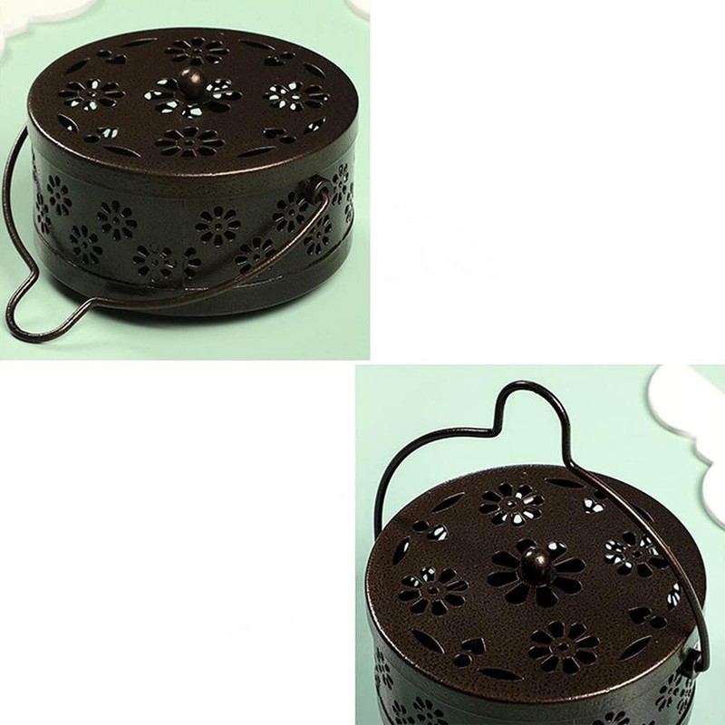 CENPEK Mosquito Coil Holder, Retro Portable Mosquito Incense Burner for