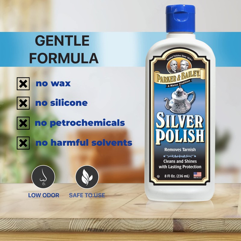 PARKER & BAILEY Silver Polish - Silver Polish Cleaner and