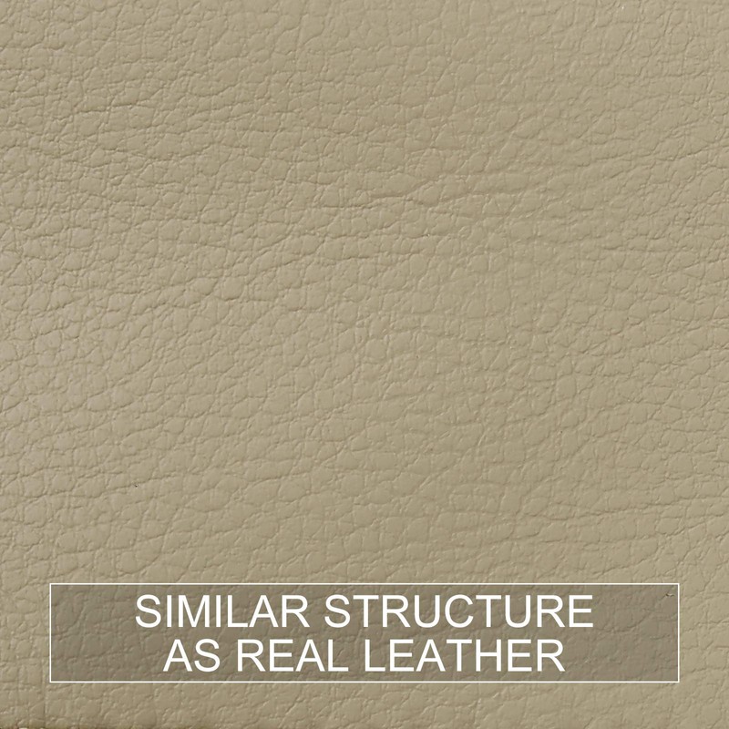 X AUTOHAUX Pair Beige Microfiber Leather Door Panel Armrest Cover