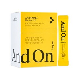 Switch On En-On Enzyme 3g x 30 packets Carbohydrate, Protein, and Gluten Breakdown, Grain Digestion Enzyme / 스위치온 엔온효소 3g x 30포 탄수화물 단백질 글루텐 분해 곡물 소화 효소