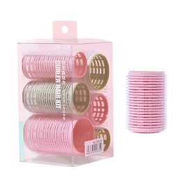 6-Piece Hair Rollers for Bangs: Volume & Wave DIY Styling Small 2pcs + Medium 2pcs + Large 2pcs 2ea