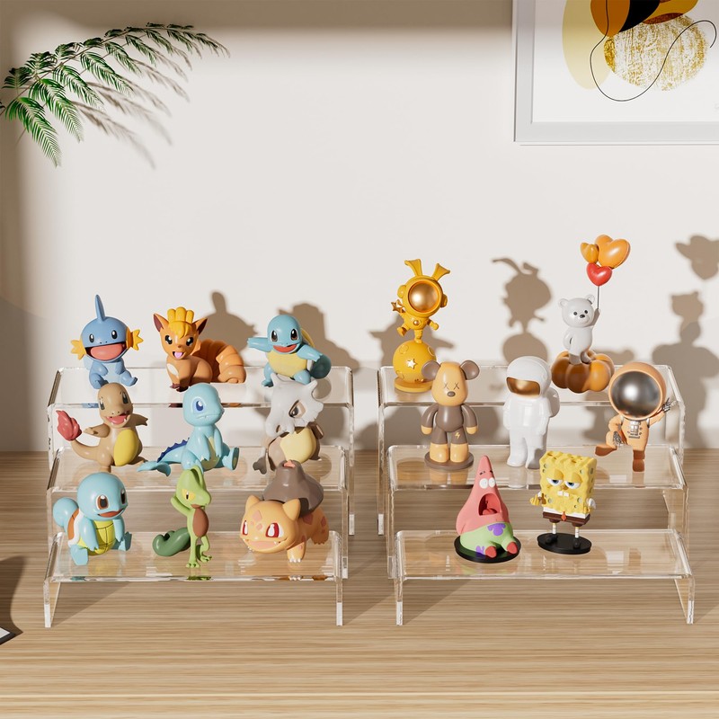 Aminigram Large Acrylic Display Risers, 2 Set - 6 Pack