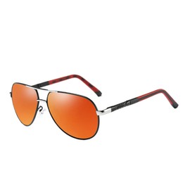 Aluminum Sunglasses 150mm Men Sun glasses Shades For Men/Women,orange