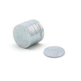 HAND ® Snap Magnets Hidden Sew in Double Face Strong Flat 15mm Diameter Silver Colour Fasteners - Pack of 10