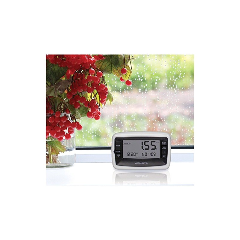 AcuRite Wireless Digital Rain Gauge with Self-Emptying Collector with Rainfall