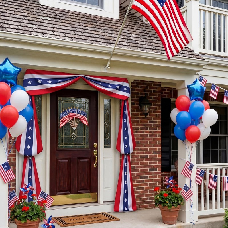 Mindsoft 11 Pcs 4th of July Door Decoration Set for
