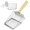 Quxddy Cat Litter Scoop with Litter Scoop, Stainless Steel Litter