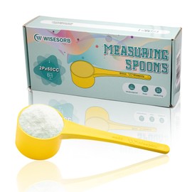 Wisesorb 2Pcs 60CC Spoons, Powder Measuring Spoon with Drying, Milk Powder Spoon，Protein Powder Scoop