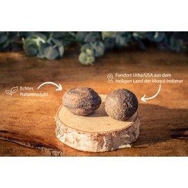 Lebensquelle Plus Moqui Marbles from the USA, Original Moqui Marbles with Certificate of Authenticity, Premium Quality (S (1.5 - 2.5 cm)