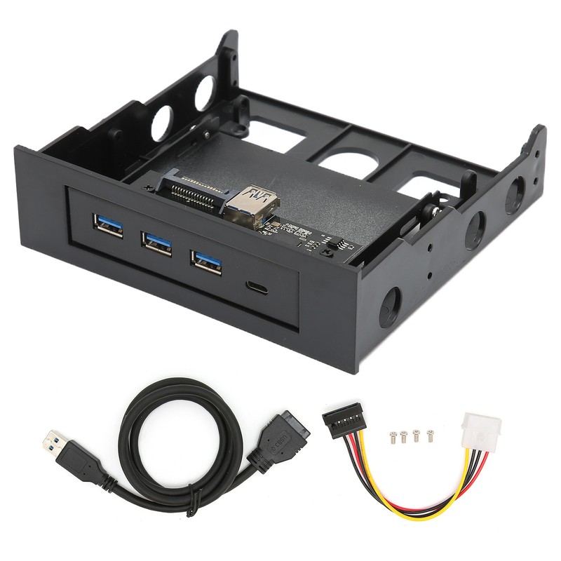 USB Front Panel Adapter 3.5in 5.25in USB1.1 USB2.0 Hot Swap
