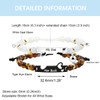 Uloveido 2 Pcs Adjustable Tiger Eye and Opal Beaded Bracelet,