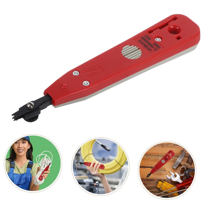 Gadpiparty Ethernet Punch Down Tool Ergonomic Handle for Easy Use