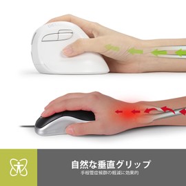 DELUX Ergonomic Mouse Wireless Silent Small Vertical Mouse 4000DPI 2.4G/Bluetooth 5.0 Dual Mode Carpal Tunnel, Wrist and Hand Fatigue for Laptop/PC (M618MINI DB-White)