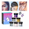 IMethod Brillo Holográfico Lentejuelas Cara Cuerpo Ojo Cabello 6 Pzs