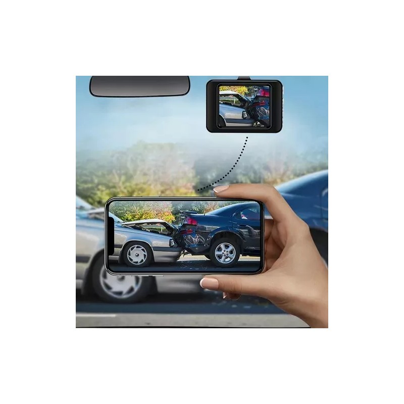 Total Supplier Cámara De Coche Dash Cam 1080p, Minipantalla De