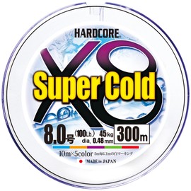 Duel Fishing Line HARDCORE Super Cold X8 (Line, Fishing Line, High Strength, High Sensitivity)
